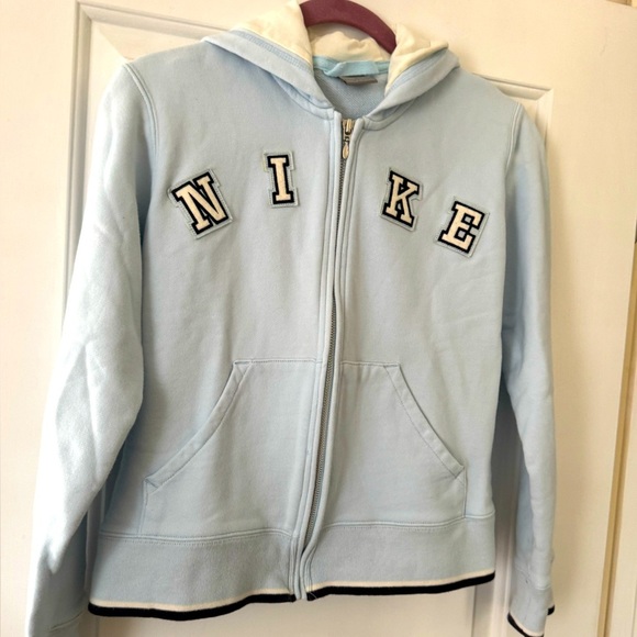 💥Nike Light Blue Hoodie Jacket - Picture 1 of 5